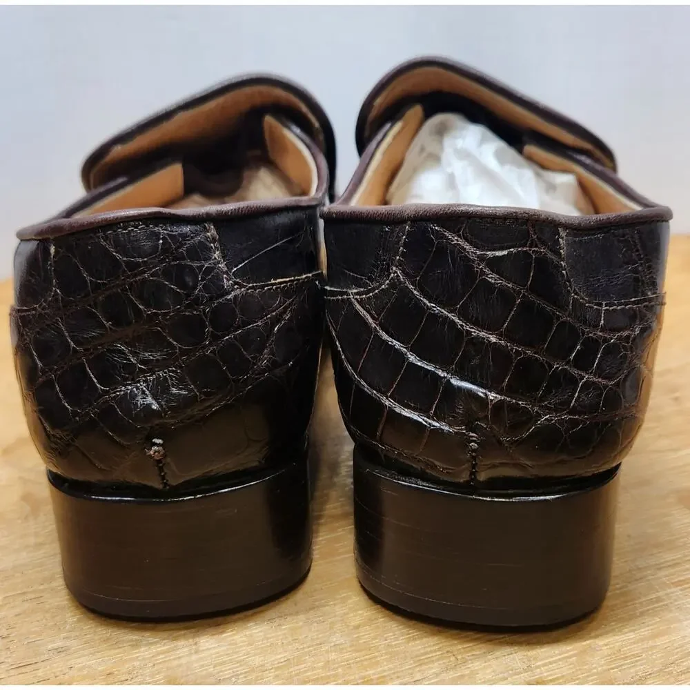 Rare Vtg Women MAURI for DONNA Alligator Loafers from ITALY - Size 9B EUC - Picture 2 of 11
